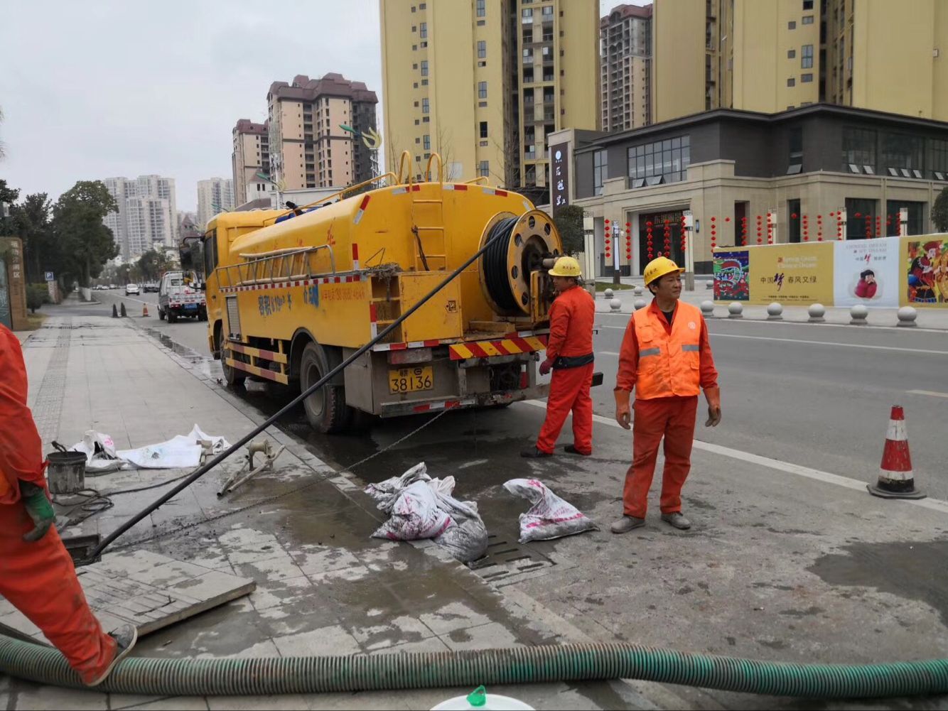 荔浦排污管道清淤-管道清洗